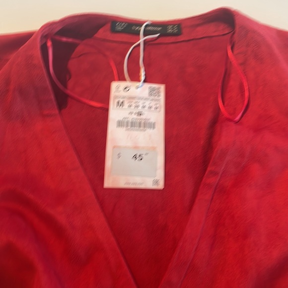 NWT Red Suede Dress - Picture 2 of 5